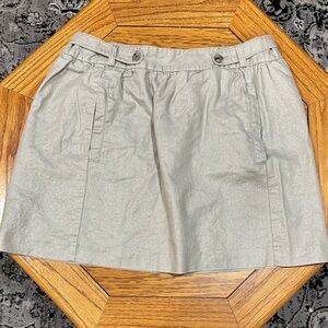 *ANTHROPOLOGIE* ETT:TWA Stylish Gray Mini Lined Skirt w/ Pockets Size 10